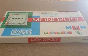 MONOPOLY BOARD GAME 1970'S PARKER BROS