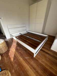 Ikea Queen size bed frame incl. slats
