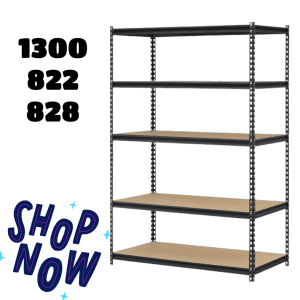 Maximize Your Storage Space with our 120cm MDF Garage Shelving G120K