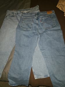 Womens jeans and skirt 