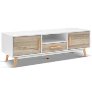 Artiss Wooden Entertainment Unit - White and Wood
