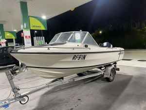 17ft runabout boat 