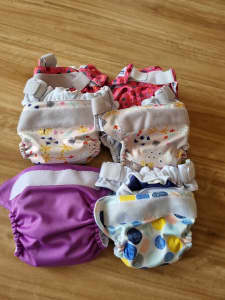 Cloth Nappies - small, medium (BubbleBubs, AppleCheeks, Baby Beehinds)