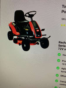 Wanted: Ride on Toro mower only used twice 