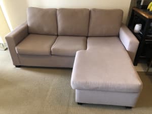 Sofa bed reversible chaise lounge. Harvey Norman