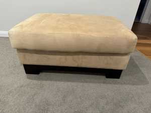 Suede Fabric Ottoman
