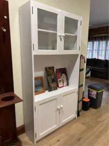 Eclectic Chic White multi purpose display cabinet