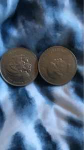 Lady dianna and prince Charles Winston Churchill coin