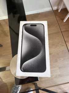 New sealed iPhone 15 pro 256gb white titanium