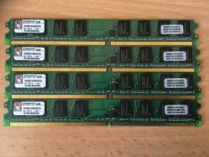 Kingston DDR3 RAM (240 pin) 4 pieces