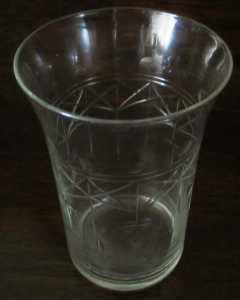 Edwardian Etched Glass Tumbler