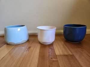 Hand made ceramic pots / bowls - $10 each