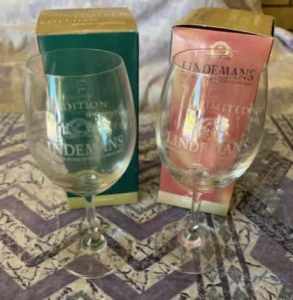2 x Lindemans Limited Edition (Sydney 2000 Olympic) Wine Glasses