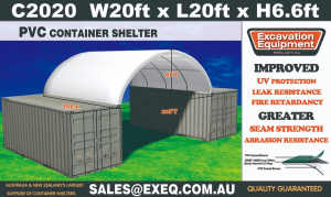 20ft x 20ft Container Shelter No End Wall