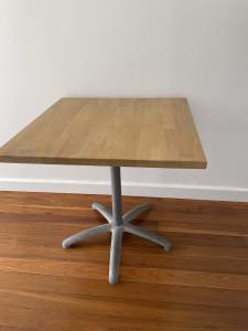 Cafe size Table small solid oak 70 cm x 70 cm