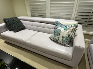 Leather Lounge x 2 Couch