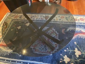 Smoked glass coffee table