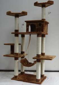 Giant Cat Tree Scratch Post Scratching Pole Toy Tower Gym 180cm *ED152
