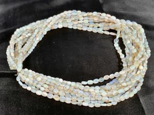Oval Shape Smooth Cut Crystal Opal Beads (B1003)