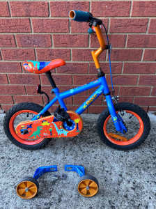 Repco Little Monsta Kids BMX Coaster Bike 30cm with Training Wheels