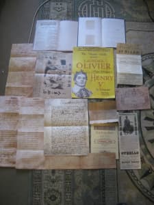 14 x Collectable Shakespeare FACSIMILE Documents - See Description