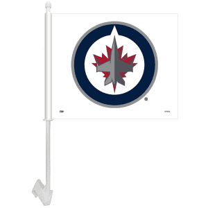 Winnipeg Jets NHL - White 2-Sided Car Flag