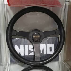 Nismo Old Logo 330F, 360E Steering Wheel, R32 GTR Rear Strut Brace