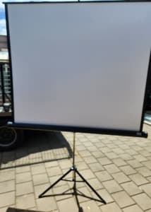 Nobo 60 projector screen and tripod 