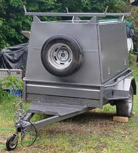 Hans Galvanised 7x4 building trailer with fitout and draws