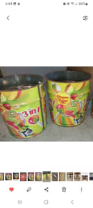 2 x Chupa Chup tins, including lids