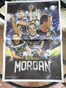 Poster Michael Morgan North Queensland Cowboys Rugby League 2019