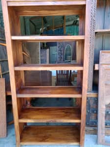 Hardwood Sheesham Timber Bookcase 