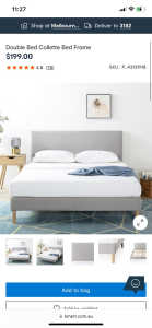 Double Bed Collette Bed Frame