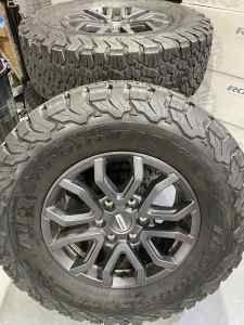 4 x ford raptor next gen wheels and tyres ranger wildtrak wheels 17
