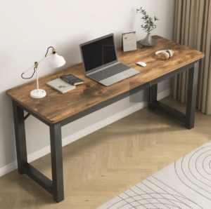 HELD. Profile Console Wood/Metal Narrow Desk (Rustic Wood) Unopened!