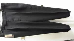 Men new black polyester pants size 87cm waist