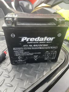 Predator 12V 18Ah Marine Motorcycle Battery