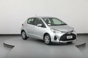 2016 Toyota Yaris NCP130R MY15 Ascent Silver 4 Speed Automatic Hatchback