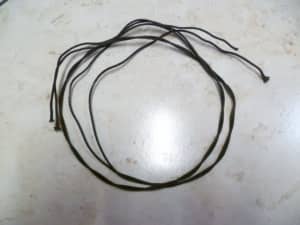Vintage 1950s Black Wax Coated Speaker/Guitar Wire
