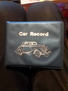 An as new - unused - Car Record log book