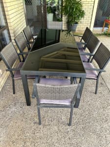 9 piece outdoor furniture set