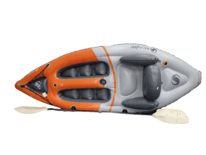 Sevylor Orange Inflatable Canoe & Paddle