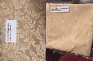 Upholstery Curtain Vintage Golden Fabrics Jacquard & Fleur