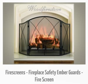 Firescreens - Fire Screen -Fireplace Screen - Ember Guard CHALEUR PROM