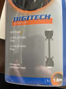 Digitech WC7582 1.8m length Universal Computer Lead