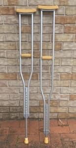 Near-new Aluminium Alloy Underarm Crutches