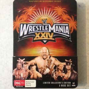 WWE Wrestlemania 24 / 25th Anniversary / 90's Stars DVD Sets $20 Each