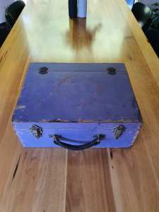 Rustic Purple Wooden Box