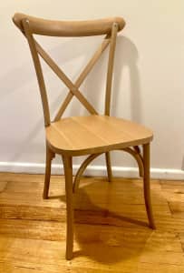Cross Back Chair NEW! Beech timber