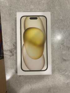 Brand new sealed unopened Iphone 15 128gb yellow